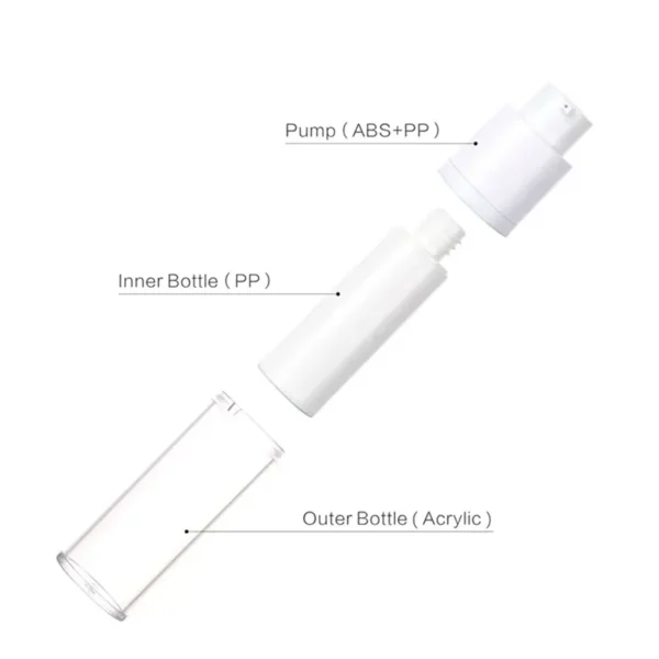 Airless Refillable Pump Bottle