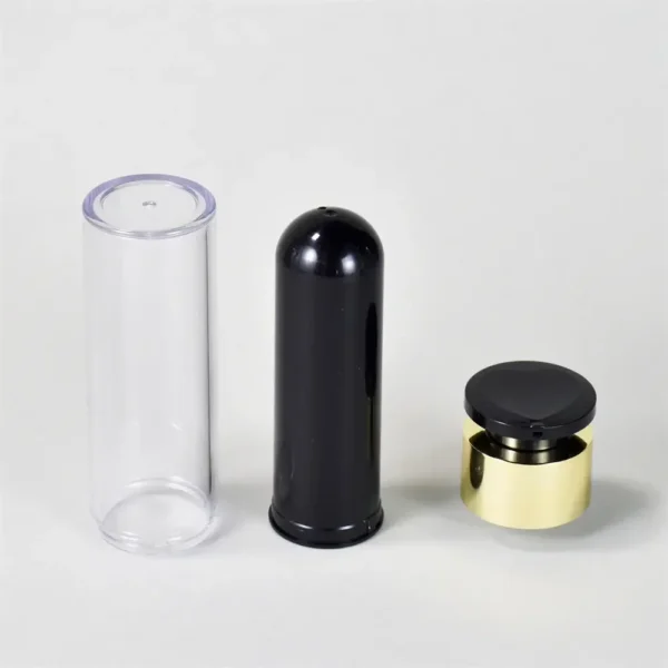 Black Travel Lotion Bottles
