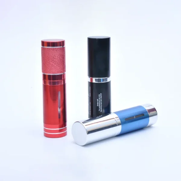 blue red black foundation pump bottle