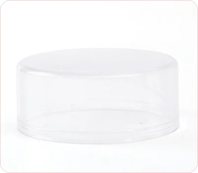 clear acrylic cream jar cap