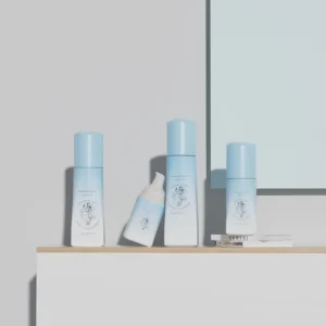 custom glass serum airless bottles