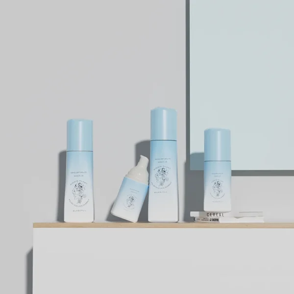 custom glass serum airless bottles