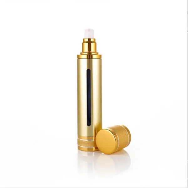 gold airless pump bottle