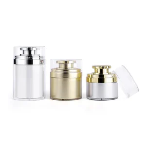 luxury acrylic vacuum cream jar