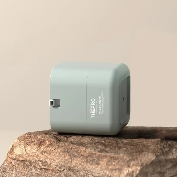 square airless cream jar skincare packaging