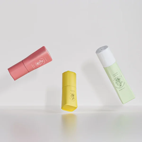 square luxury glass skincare bottle