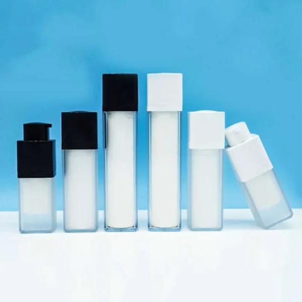 twist up frosted pp airless pump bottles