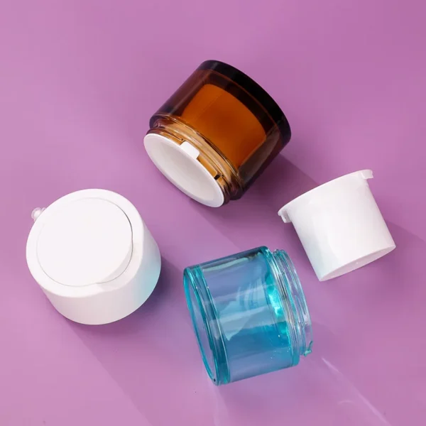 wholesale airless glass cream jar