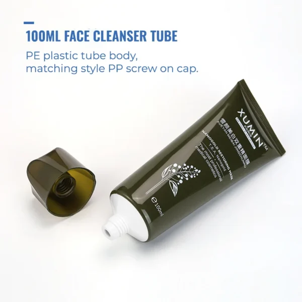 100ml squeeze facial cleanser tube