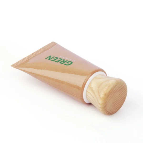 bamboo lid squeeze kraft paper tube