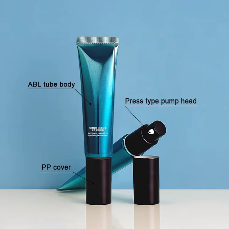 ABL PP cosmetic tube with vacuum pump head