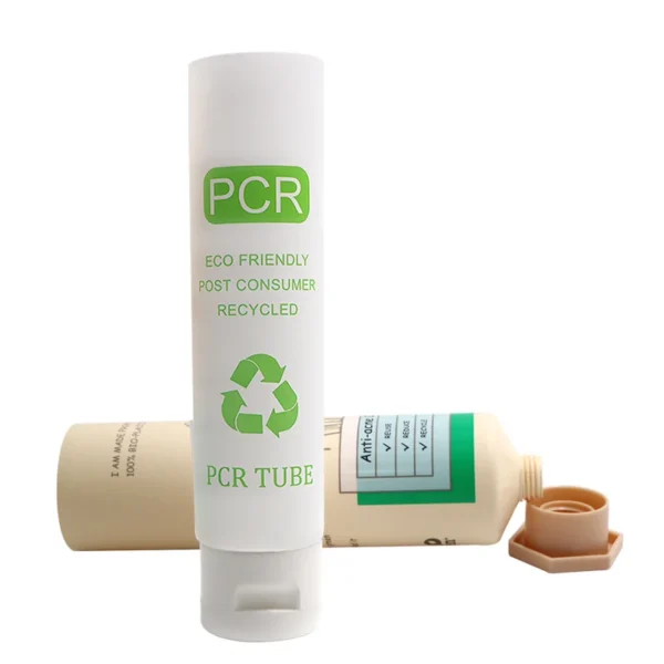 Eco-Friendly Sugarcane Soft Hand Cream Tube Bamboo Cane PCR Wooden Cap
