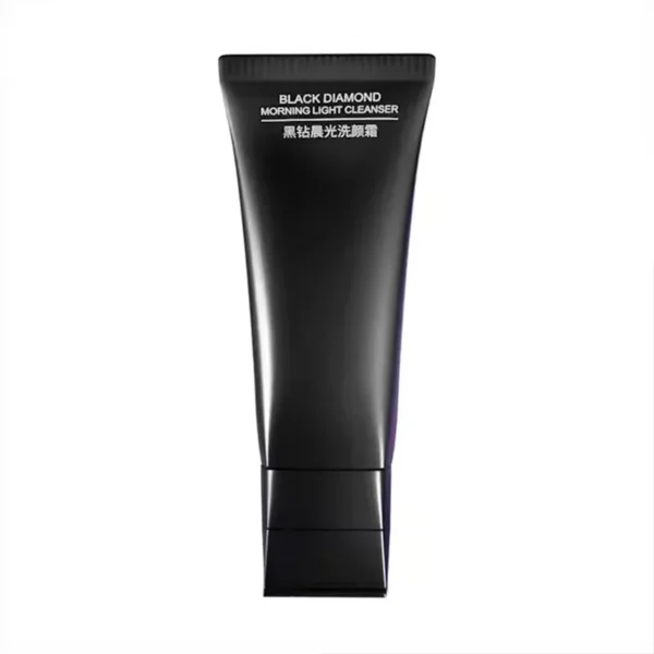 black PE plastic squeeze face wash packaging tube
