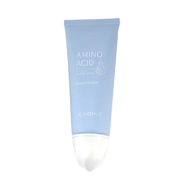blue empty hand cream tube