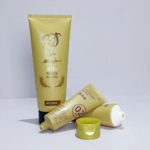 brown kraft paper body lotion tube