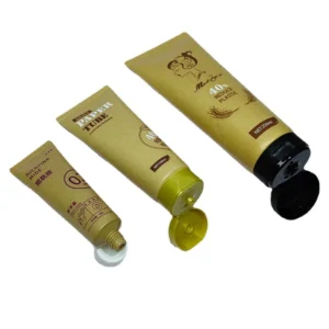 brown kraft paper cosmetic cream tube