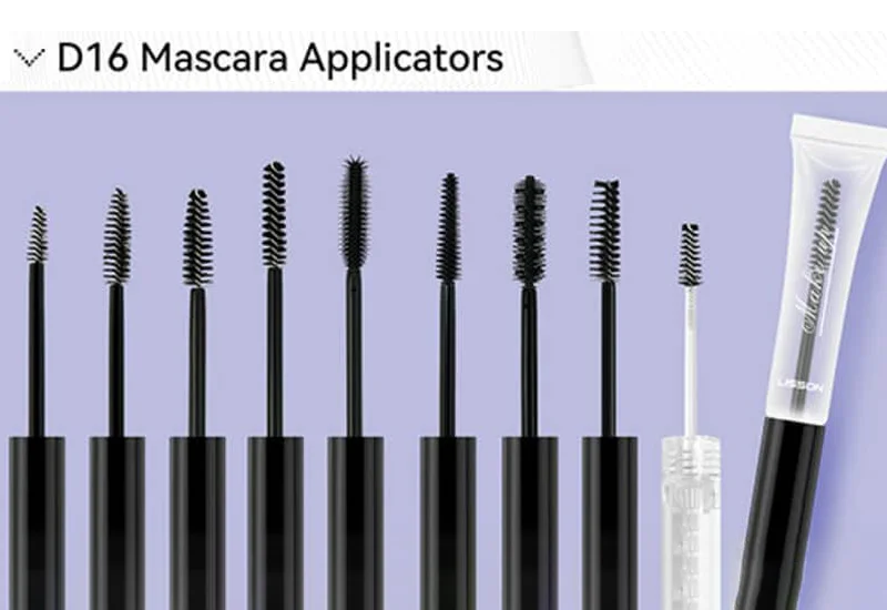 custom eyelash brush of mascara tube