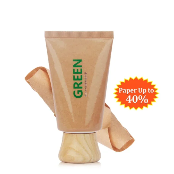 custom kraft paper squeeze cosmetic tube