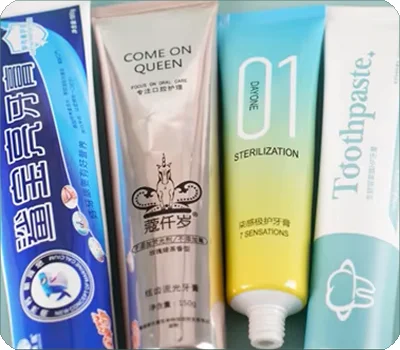 custom logo printed toothpaste tubes