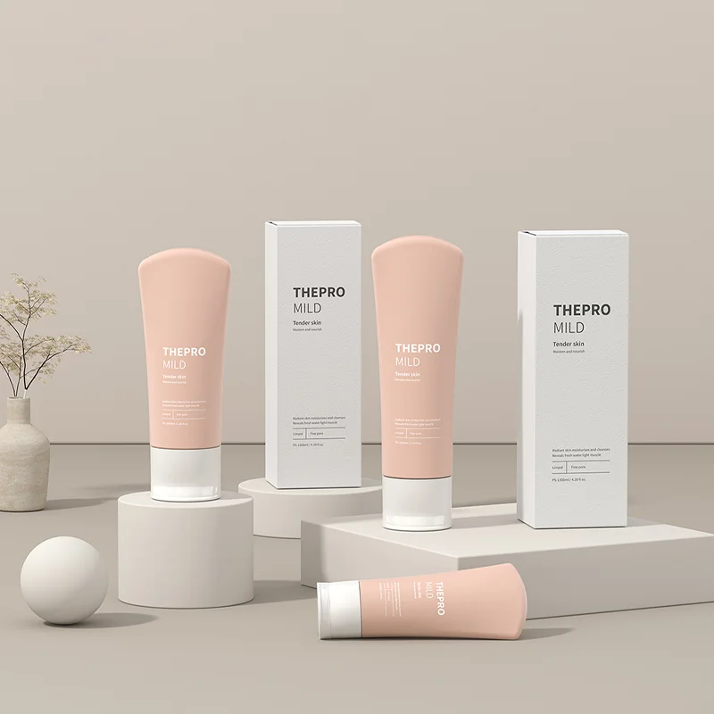 custom printed refillable hand cream tube