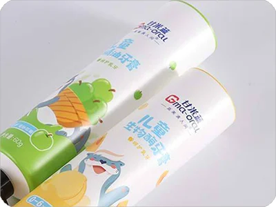 custom logo printed toothpaste tube