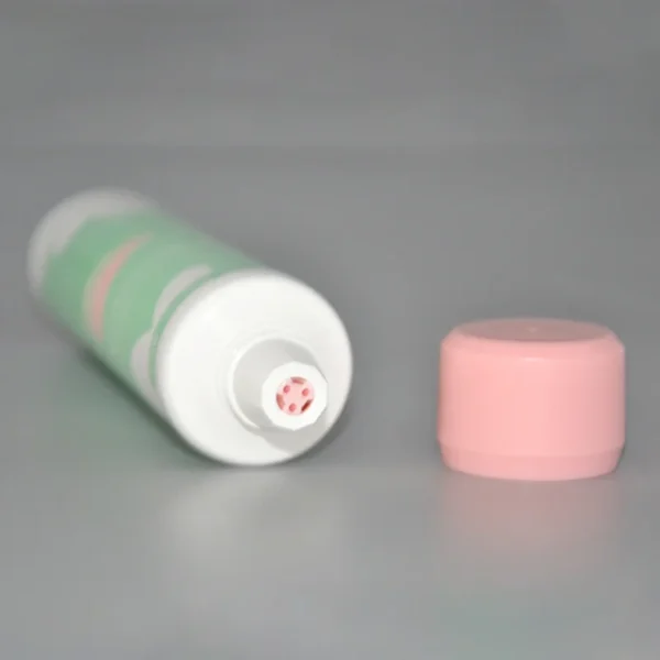 dual chamber face wash squeeze tube