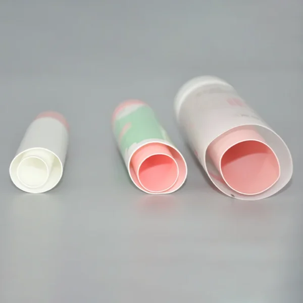 dual chamber squeeze cosmetic tube