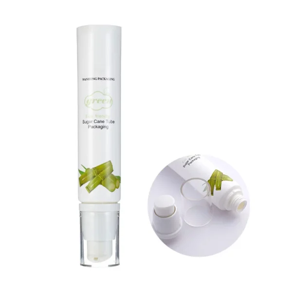 eco-friendly sugarcane cosmetic packaging bottle