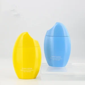 egg shape sunscreen cream bottle