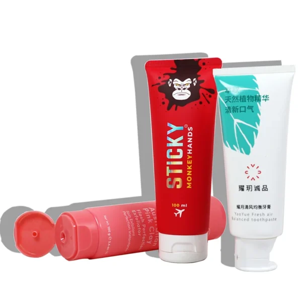 empty face wash packaging tube