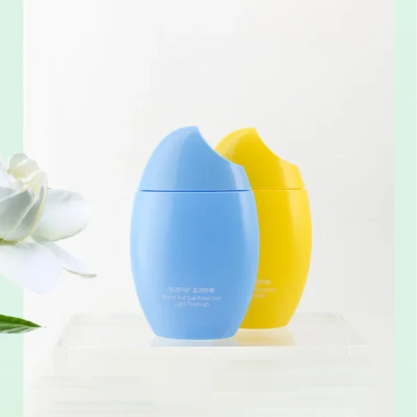 empty sunscreen cream packaging