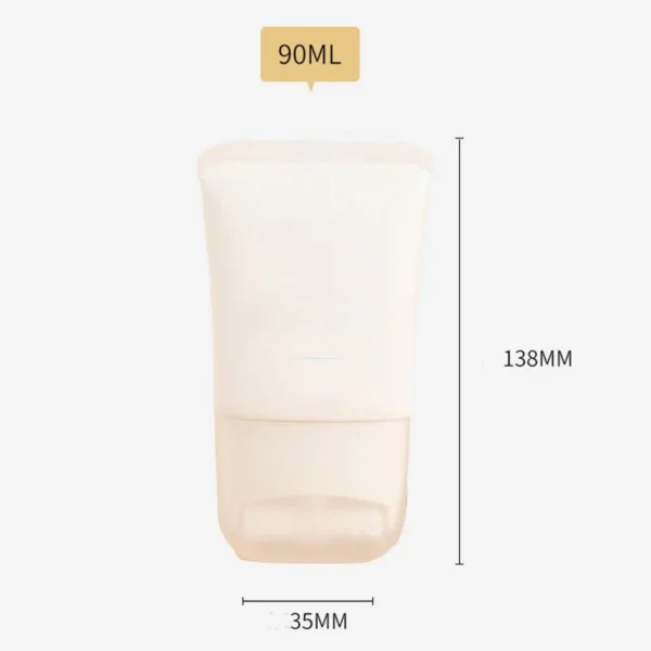 90ml flat plastic cosmetic tube