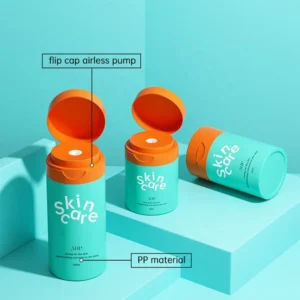 flip cap cream jar vacuum bottle