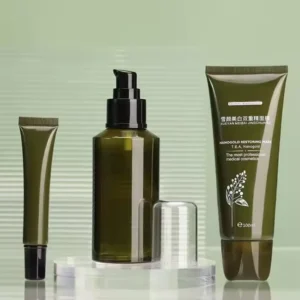 green pump bottle squeeze tube
