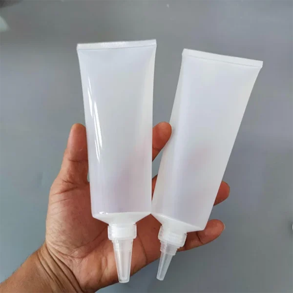 long nozzle applicator soft cosmetic tubes