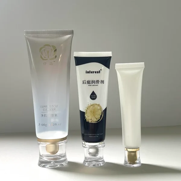 luxury facial cleanser tube