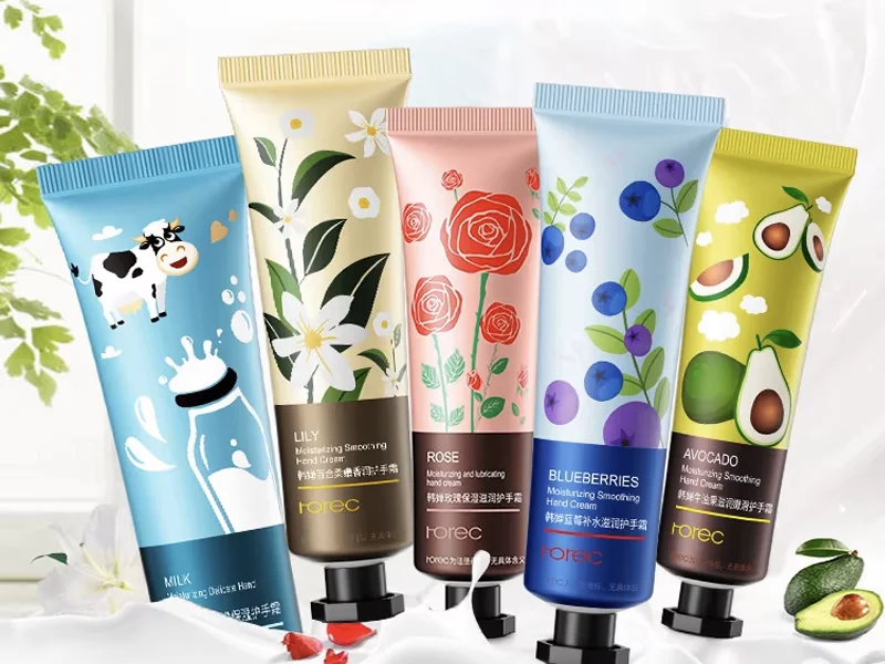 milk care hand cream tube empty