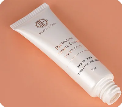 PE plastic squeeze cosmetic tube