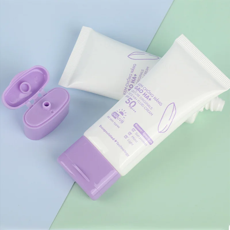 PE squeeze sunscreen cream tube