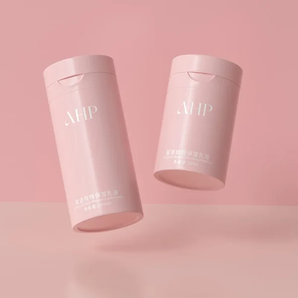 pink cosmetic cream containers