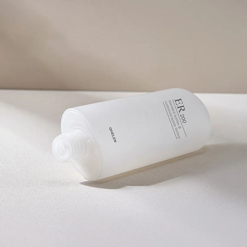 plastic cosmetic bottle with screw on neck