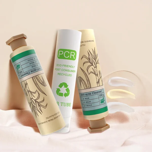 recycle face wash plastic tubes with screw on caps