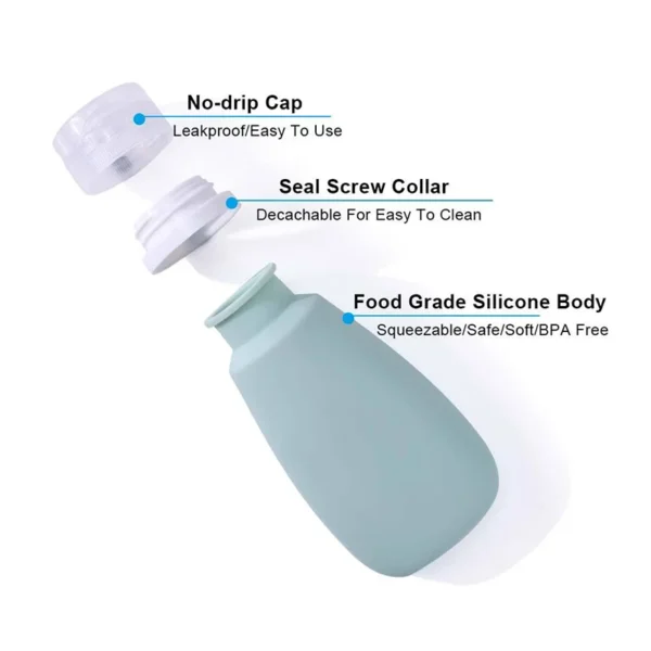 squeeze silicon cosmetic tube