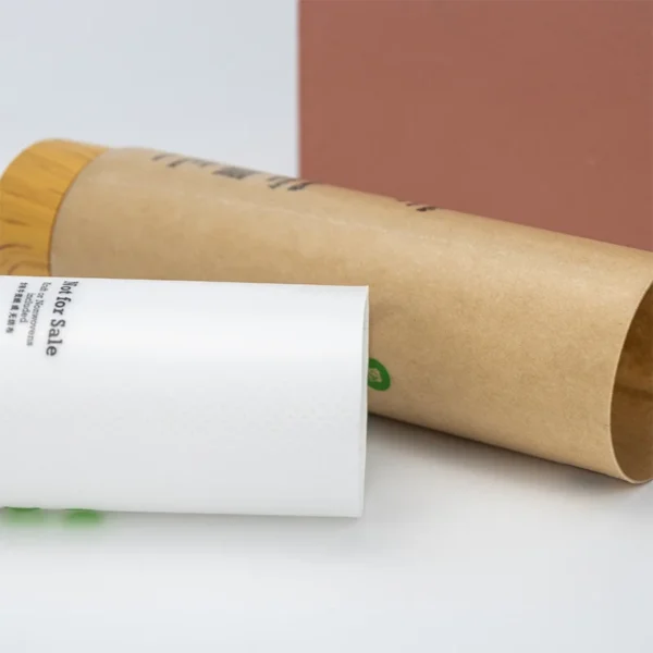 sustainable kraft paper face cream tube
