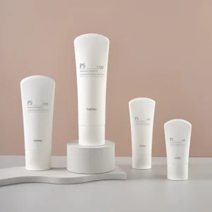 white squeeze cosmetic tube