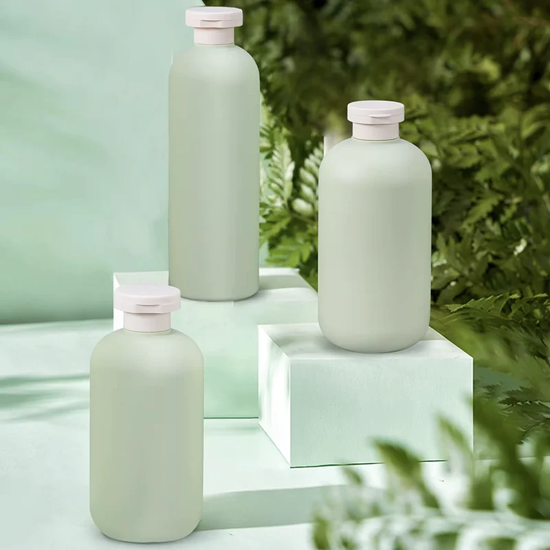 250ml green HDPE lotion bottle