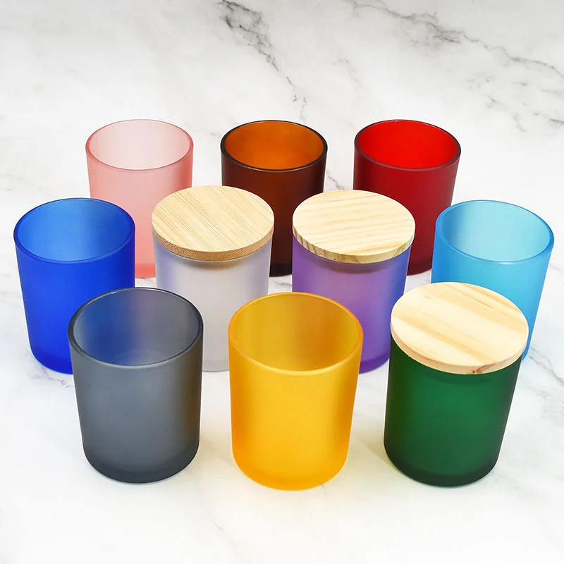 candle jar with bamboo lid