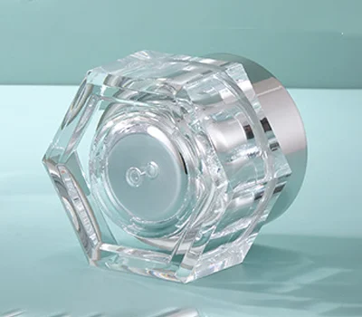 hexagon shape aesthetic jar bottom