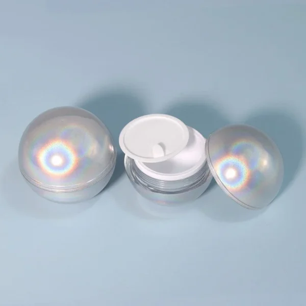 Luxury Spherical Acrylic Jar with Lid for Cosmetics Double Wall Jar - Image 8