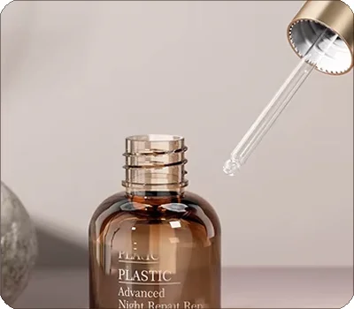 amber serum bottle with dropper wholesale